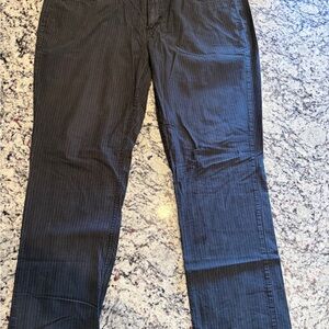 Kenneth Cole Dark Gray Pinstripe Chinos #49